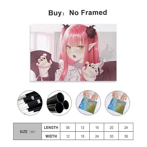 My Dress-Up Darling Anime Kitagawa Marin Anime Sexy Girl 4 Canvas Poster Bedroom Decor Office Room Decor Gift, Wall Art Decor Printing Paintings Living Room Bar Modern Decorative Poster 12x18inch(30x4 thumbnail 2