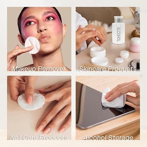 9oz Gray with Word Imprint Push Down Pump Dispenser Empty Refillerable Bottle with Flip Top Cap - for Nail Polish, Travel, Cosmetics Packaging thumbnail 6