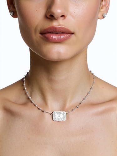 rgwtgkyh Silver Belt Buckle Initial Necklaces for Women Dainty Western Initial Letter Pendant Necklace Personalized Letter Pendant Necklace Jewelry Gifts for Cowgirl Cowboy thumbnail 2