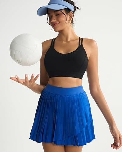 RUNNING GIRL Sports Bras for Women,Strappy Crisscross Back Padded Low Impact Running Sports Bra with Removable Cups thumbnail 6