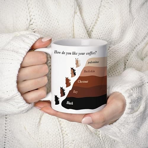 ZWV Funny Horse Mugs for Man Women, horse- Lovers, Unique Cute horses Sarcastic Meme Joke Birthday Christmas Mugs Gift Ideas for Equestrian lovers, friends, family -192 thumbnail 4