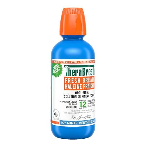 TheraBreath Fresh Breath Oral Rinse - Icy Mint | Fights Bad Breath | Certified Vegan, Gluten-Free, & Kosher | 473ml thumbnail 8