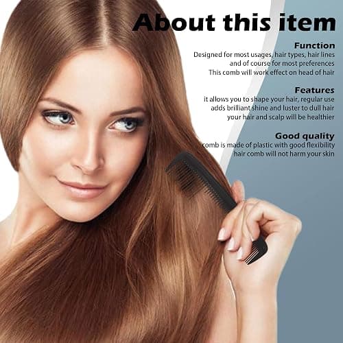 Soft 'N Style Hair Care 4-Pack Comb - Not Breakable - mens comb/fine tooth comb/peines para cabello thumbnail 6