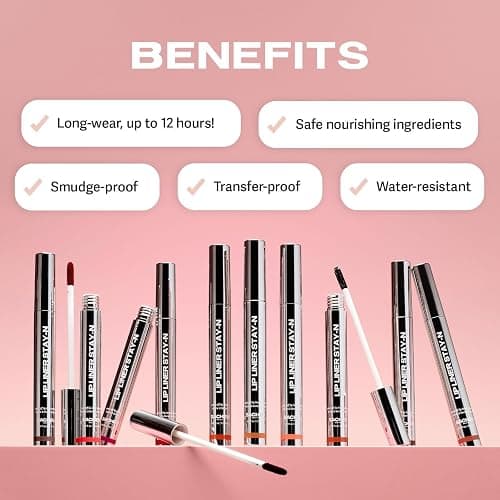 Sacheu Lip Liner STAY-N Peel Off Lip Stain — Long Lasting Matte Lip Tattoo Transfer Proof Lipstain Infused with Hyaluronic Acid & Vitamin E for All Skin Types — Vegan & Cruelty-Free, leftonRED thumbnail 4
