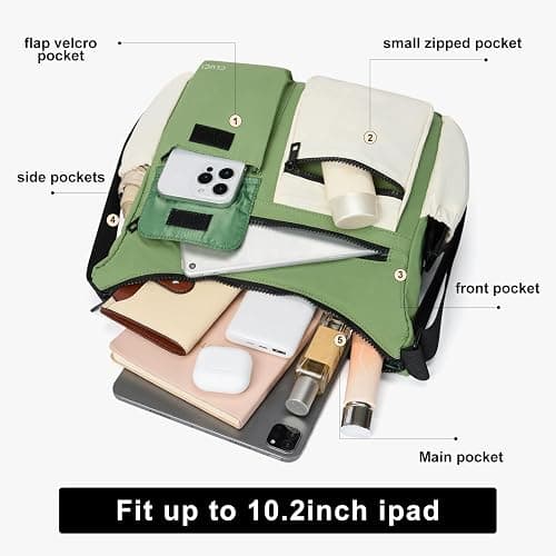 CLUCI Travel Purses for Women, Waterproof Nylon Crossbody Bags for Woman Trendy, Anti Theft Shoulder Handbags for Ladies thumbnail 3
