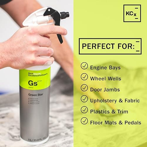 KOCHCHEMIE Green Star - Highly Concentrated Universal Cleaner; NTA, Phosphate, and Solvent Free, Clean Auto Interiors and Exteriors, Engines, Commercial, Home, and Industrial Use (1 Liter) thumbnail 3