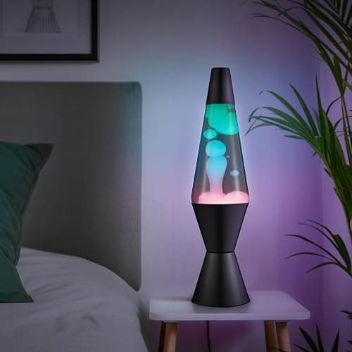 LAVA The Original Lamp - 14.5" Gunmetal Grey - Classic Liquid Motion Lamp - Tri-Colored Green/Blue/Purple - Item #2098 (Amazon Exclusive) thumbnail 2