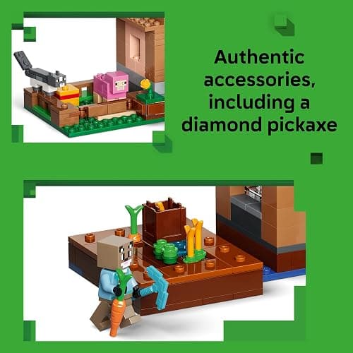 LEGO Minecraft Evoker Village Attack 21596 | Building Toys for Boys & Girls, Ages 9+, Sturdy Build for Pretend Play, 11 Minecraft Minifigures, 607 pieces, Gift for Gamers thumbnail 6