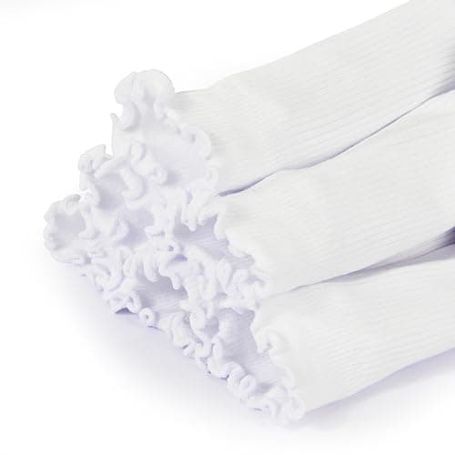 BomKinta Ruffle Socks Women - Turn-Cuff Frilly Sock - Lightweight Cotton Sock - Athletic Crew Socks Gifts thumbnail 4