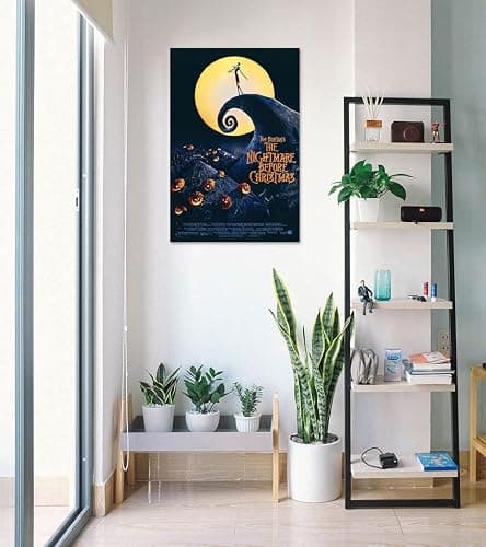 Tim Burton's The Nightmare Before Christmas - Movie Poster (Regular Style - White) (Size: 24 x 36 inches) thumbnail 4