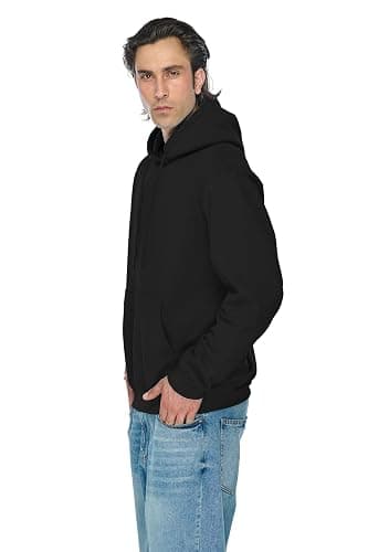 JustBlanks Mens Fleece Hoodie Long Sleeves Casual Pullover Hooded Sweatshirt with Kangaroo Pocket – Cozy Tall hoodies for men thumbnail 3