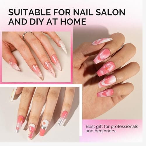 MelodySusie 6Pcs Ombre Nail Brushes,Nail Gradient Painting Pen for Blooming Nails, Gradient Nail, Manicure Nail Art Tools, Professional Accessories for Home and Salon Use thumbnail 5