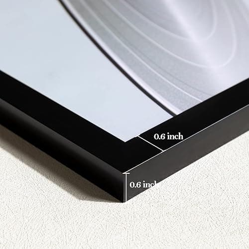 eletecpro 12.5x12.5 Record Frame, Sturdy and Lightweight, PVC Vinyl Frame Made to Display Single Music Album, Black Record Display for Home Wall Decor, Easy to Hang Suit for 12x12 LP Covers, 2 Pack thumbnail 6