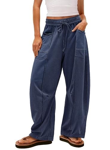 Yanekop Women's Baggy Wide Leg Palazzo Pants - Image 1