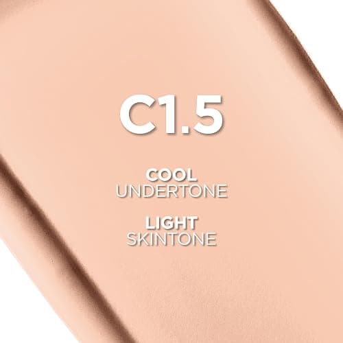 L'Oreal Paris True Match Super-Blendable Foundation, Medium Coverage Liquid Foundation Makeup, C1.5, Light, 1 Fl Oz thumbnail 2