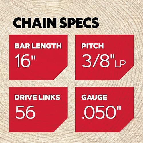 Oregon S56x3 3-Pack AdvanceCut Chainsaw Chains for 16-Inch Bar -56 Drive Links – Low-Kickback, Fits Husqvarna, Echo, Poulan, Wen and more - 3 Pack thumbnail 4
