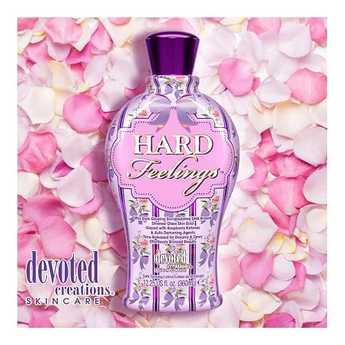 Devoted Creations Hard Feelings - Ultra Dark Glowing Encapsulated DHA Bronzer Dark Tanning Lotion thumbnail 3