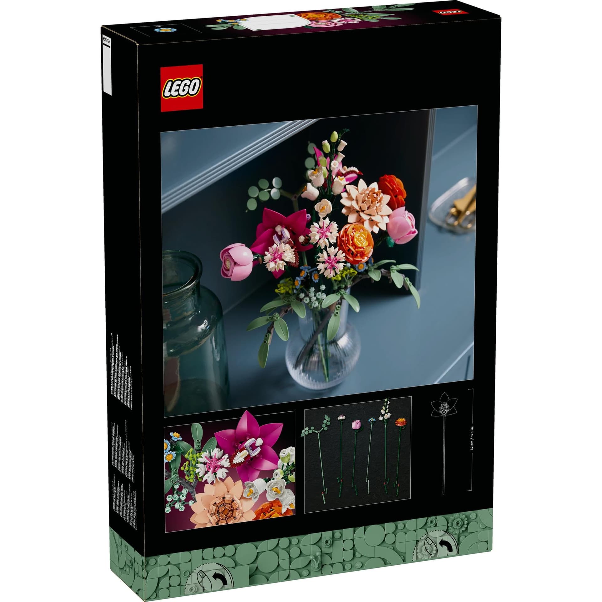 LEGO Botanicals Pretty Pink Flower Bouquet Craft Kit for Adults, Model Building Set with Artificial Flowers incl. Roses & Daisies, Office or Home Decor Treat for Women & Men 10342 thumbnail 11