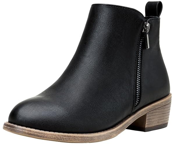 Jeossy Women's 905 Ankle Boots, Classic Low Heeled Short Booties, Casual Comfortable Boots with Wide Widths Available - Image 1