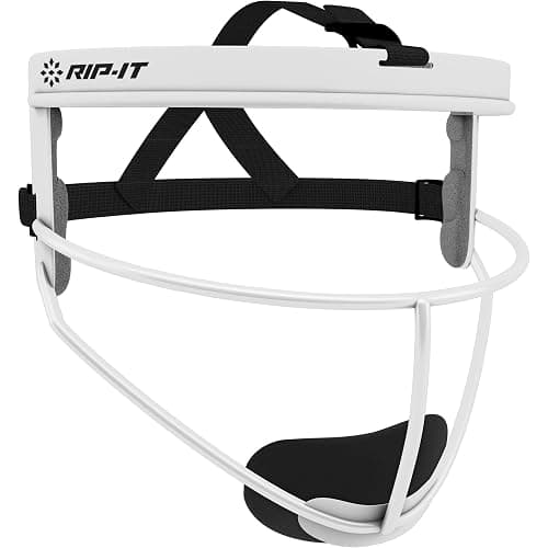 RIP-IT Original Defense Youth Softball Face Mask, Lightweight, Protective Fielder's Softball Face Shield with Ponytail Strap & Soft Foam Padding - Image 1