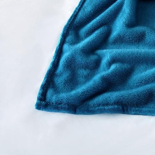 IR Imperial Rooms Fleece Blanket - Super Soft Fluffy Throw Blanket for Sofa and Bed - Warm and Cozy Lightweight 400 GSM Microfiber Bed Throws Blankets, 50x60 Inches (Throw/Travel, Teal) thumbnail 6
