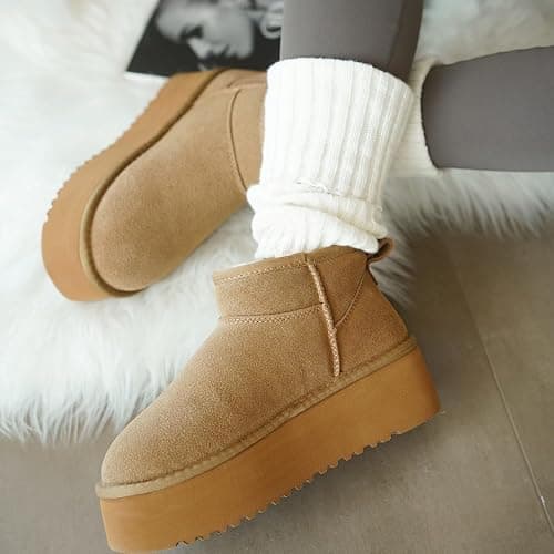 Project Cloud 100% Genuine Leather Ankle Boots for Women - Anti-Slip Memory Foam Insole Womens Boots - Lightweight Winter Womens Shoes, Ankle Booties for Women (Huggy) thumbnail 2