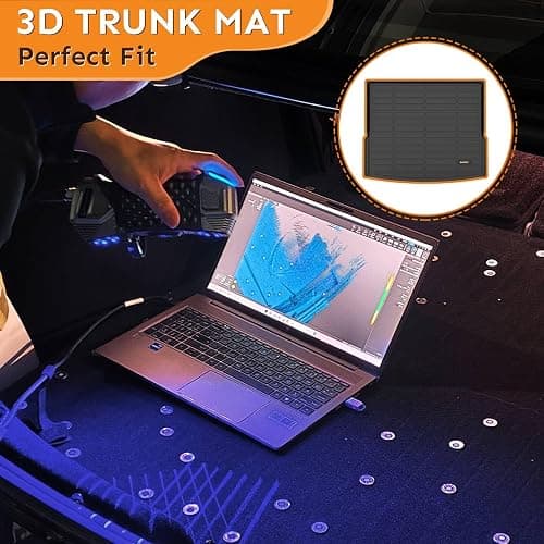 Binmotor-Floor Mats & Cargo Liner Set for Nissan Kicks 2024 2023 2022-2018, All Weather Mats Cargo Trunk Mat Waterproof Car Mats for Nissan Kicks Accessories Custom Fit thumbnail 4