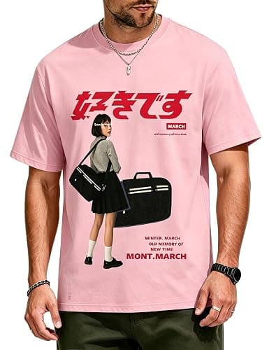 Bealin Mens Graphic Tees Oversized Creative Graffiti Short Sleeve Shirts Summer Casual Rapper Streetwear Y2k Tops Tshirt thumbnail 2