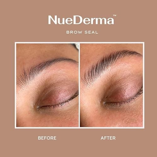 NueDerma - Brow Seal with Castor Oil - Clear Eyebrow Gel, Waterproof Eyebrow Makeup, Styling Wax for Feathered & Fluffy Brows - 1 OZ thumbnail 5