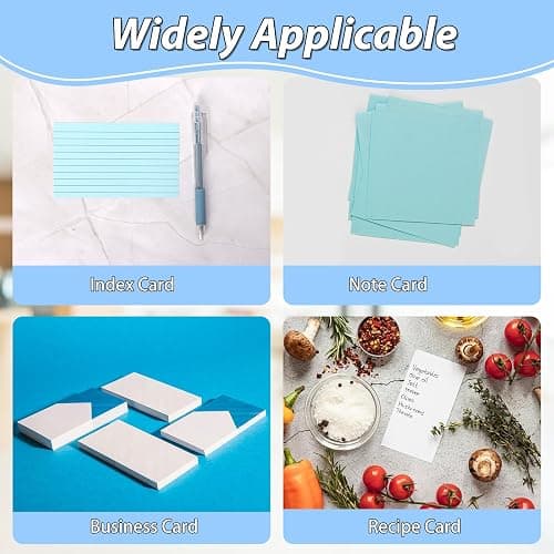 3 x 5 Inch Acrylic Index Card Holder Clear Index Card Box Note Card Organizer with 150 Ruled Lined Index Cards 30 Kraft Dividers A-Z Stickers 4 Divider for Holds 600 Cards Tabs Note Recipe Cards thumbnail 4