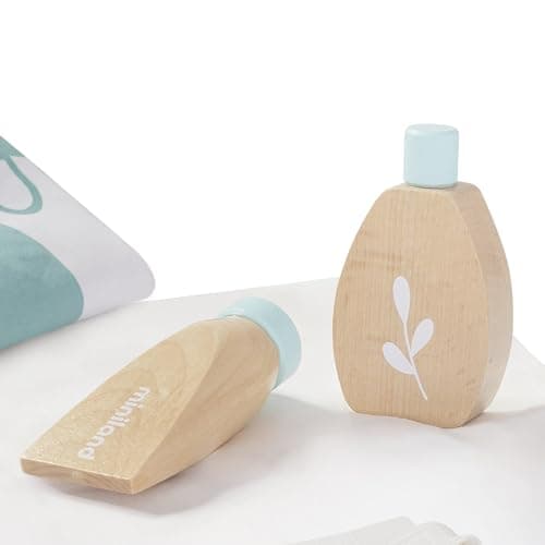 Miniland Doll - Wooden Care Set accessory for Dolls play, made with ECO materials for children Imaginative devolpment thumbnail 2