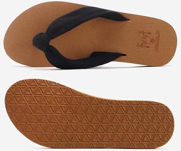 KuaiLu Flip Flops for Women with Arch Support Yoga Mat Comfortable Summer Beach Walking Thong Cushion Sandals Slip On Indoor Outdoor thumbnail 7
