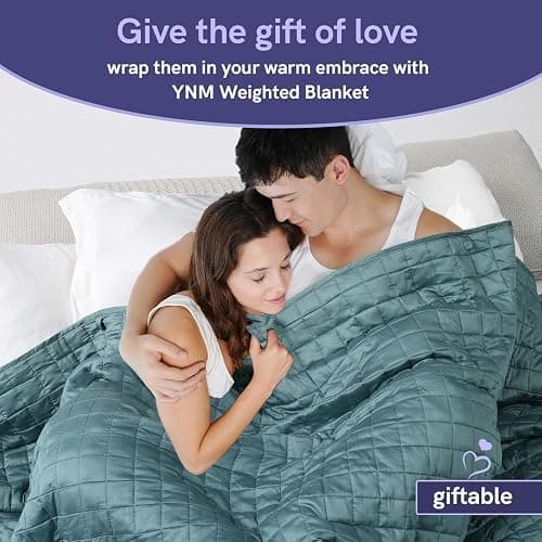 YnM 15lbs Weighted Blanket for Adults, Heavy Bed Throw Blanket with Cooling Glass Beads for All Season Use, Ideal for ~110lbs (48x72 Inches, Twin/Full, Mint Green) thumbnail 7