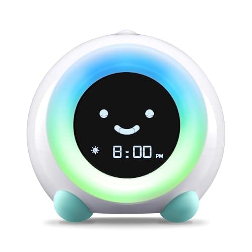 LittleHippo Mella: Kids Alarm Clock, Ready to Rise Children's Sleep Trainer, Night Light, Sound Machine and OK to Wake for Toddlers and Kids - Arctic Blue (Updated 2025) - Image 1
