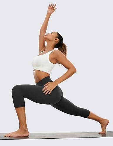 CRZ YOGA Butterluxe Capris 19'' | Extremely Soft, Gentle Compression, Yoga, High Waisted, for Women thumbnail 3