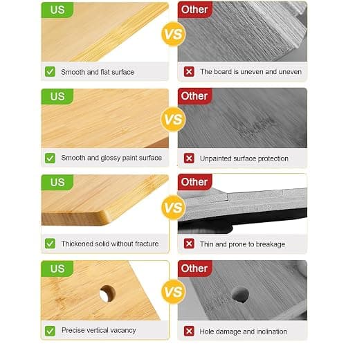 Sholramo Book Press - Bamboo Wood Bookbinding Press for Craft Enthusiasts - Anti-Slip Mat, Portable & Handmade Book Binding Tool (Book Press) thumbnail 5