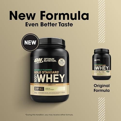 Optimum Nutrition Gold Standard 100% Whey Naturally Flavored Protein Powder, Vanilla, 1.9 Pound (Packaging May Vary) thumbnail 4
