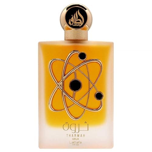 Lattafa Perfumes Tharwah Gold for Unisex Eau de Parfum Spray, 3.4 Ounce thumbnail 2