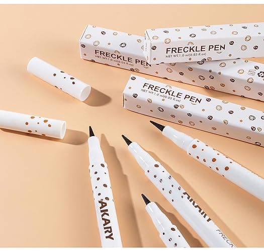 AKARY Freckle Pen Professional Lifelike Face Concealer Point Out Natural Waterproof Longlasting Soft Artificial Freckles Fine Makeup Freckle Pen Life Face Decoration (#03 Chestnut) thumbnail 8