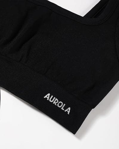 AUROLA Power Sports Bras for Women - Push Up Workout Bra Square Neck Yoga Bra Padded Low Impact Gym Bra Crop Top thumbnail 4