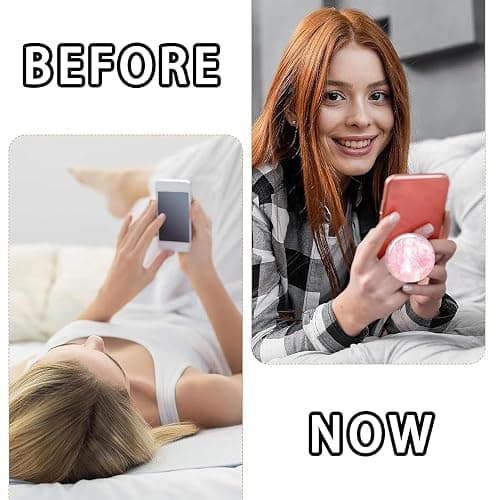 2PCS Phone Ring Holder Grips, Phone Grip with Expanding Kickstand, Phone Grips and Ring Phones Holder, Foldable Stand and Finger Holder, Compatible with Smartphones and Tablets, Ins Style thumbnail 7