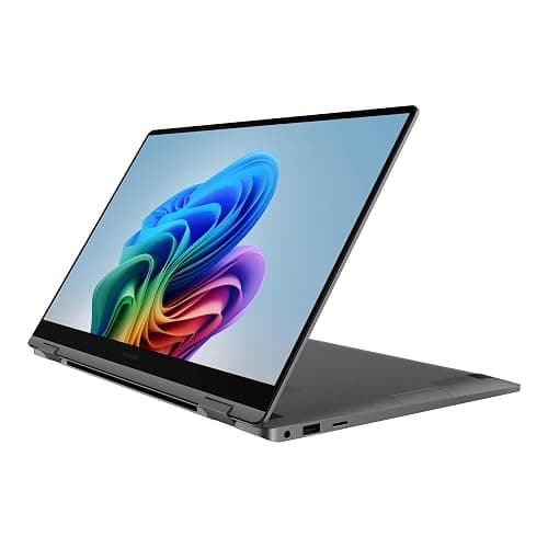 Samsung 15.6" Galaxy Book5 360 Copilot+ PC, AI Business Laptop, Windows 11 Pro, Intel Core Ultra 5 Processor 226V, FHD AMOLED Touchscreen, 16GB/512GB, 2025 Model, NP754QHA-KA1US, Gray - Image 1