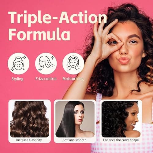 Cactus Fruit 3-In-1 Styling Cream - Smooth Styles, Prep Shiny Blowouts, Defines Curls (150ml), No Chemical Flavors Fly Away Hair Tamer. thumbnail 4