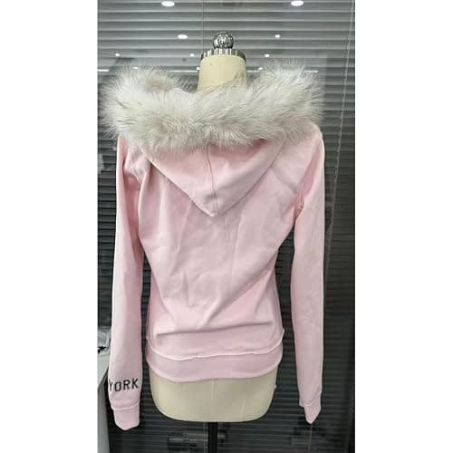 RICHTRUE Y2k Fur Zip Up Hoodie Women Teen Girls 2000s Preppy Clothes Grunge Vintage Sweatshirt Fall Winter Streetwear Jacket thumbnail 5