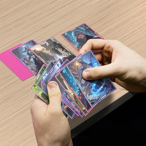 Pink Card Sleeves Fit for MTG, 300 Pieces Standard Card Sleeves for Trading Card Sports Cards Baseball Cards TCG Yugioh Magic(66x91mm), Affordable Sturdy and Nice Shuffling thumbnail 2