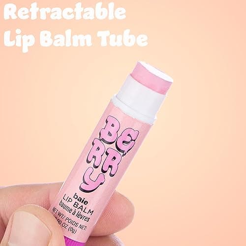 10pc Fruity Lip Balm Collection - Hydrating Lip Balms Infused w/Fresh Fruity Flavors - Vitamin Enriched Nourishing Lip Balm Set - Hydrating thumbnail 6