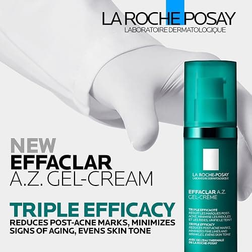 La Roche-Posay Effaclar A.Z. Gel-Cream, Trattamento Anti-Imperfezioni e Anti-Invecchiamento, Purifica la Pelle, Corregge le Macchie Pigmentarie, Arricchito con Acido Azelaico e Acido Ialuronico, 40 ml thumbnail 2