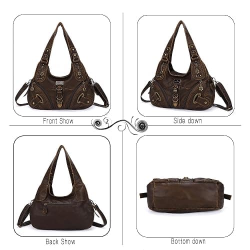 Angelkiss Hobo Purses and handbags for Women Satchel Handbag Women Purses Large Daily Shoulder Bags thumbnail 4