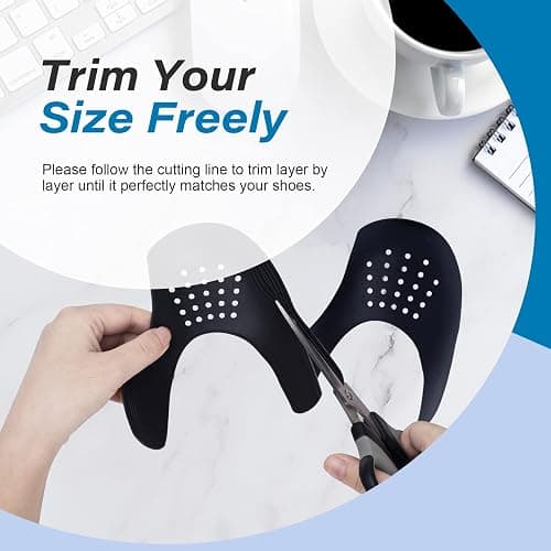 YOLOPARK 4 Pairs Creases Protector for Shoe Sneakers:AF1s,Dunks and More, Anti Creases Protector for Men's 7.5-13 Women 5-8.5 thumbnail 5