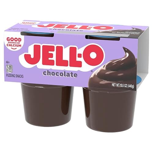 Jell-O Original Chocolate Ready-to-Eat Pudding Snack Cups, 4 ct Cups thumbnail 8